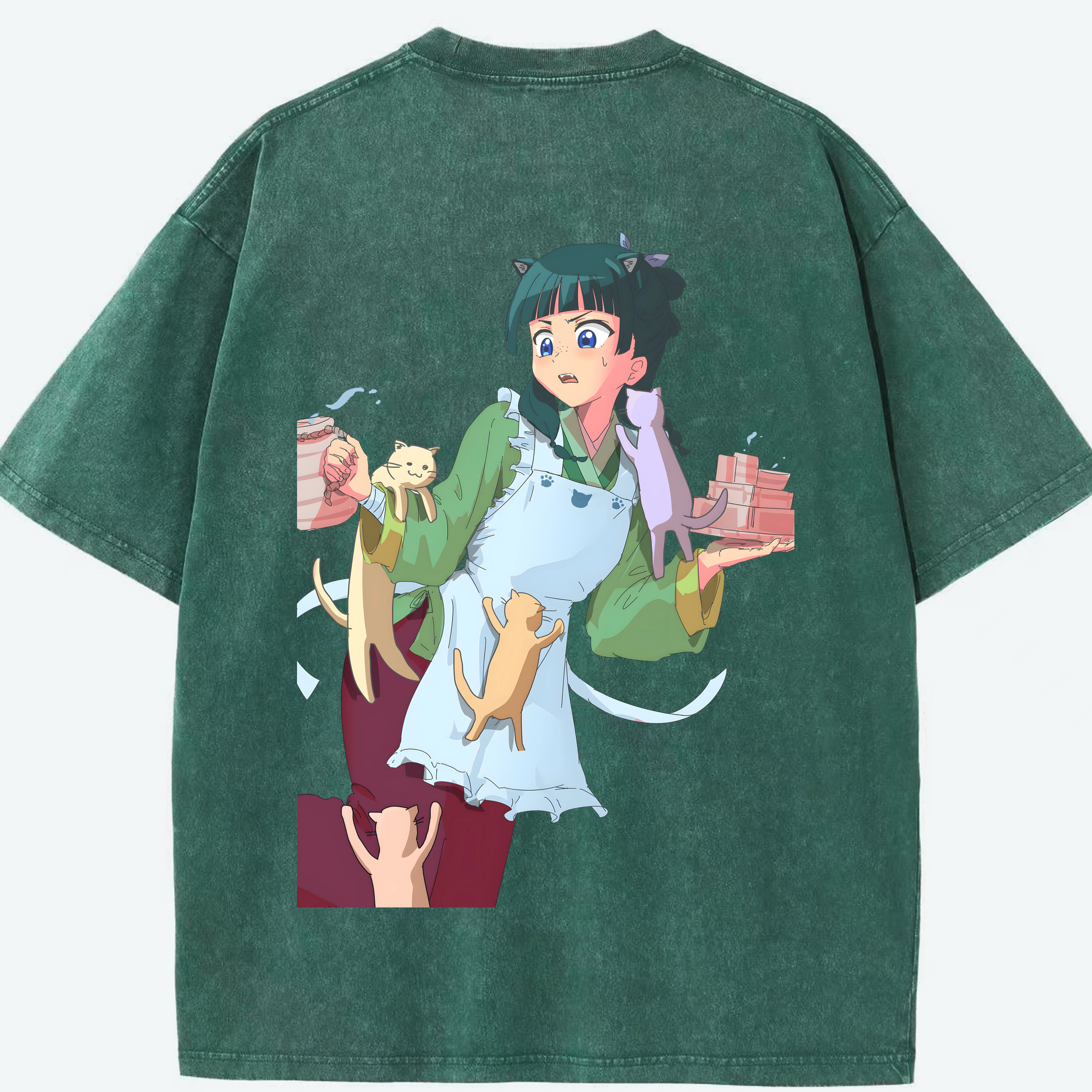 （画像用） 薬屋のひとりごと The Apothecary Diaries 綿100% ヴィンテージ風 半袖Tシャツ（背面プリント）